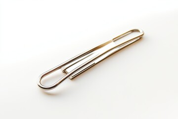 Paper clip isolated on white background
