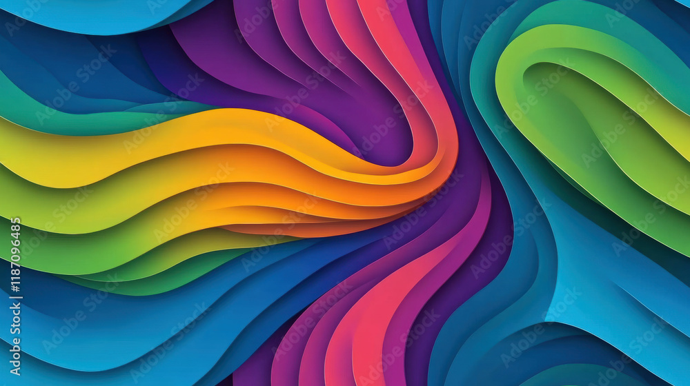 Poster seamless gradient, a smooth and flowing gradient line pattern perfect for high-fidelity design proje