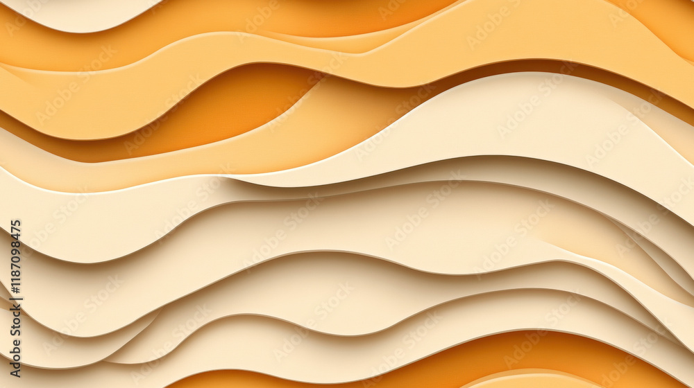 Poster seamless gradient, a high-fidelity image of a wavy pattern featuring gradient lines that resemble sa