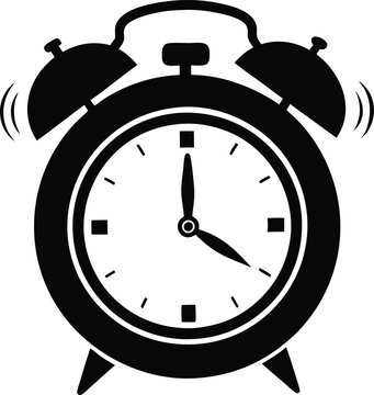 recommend clip art: Ringing alarm clock silhouette,alarm clock vector icon