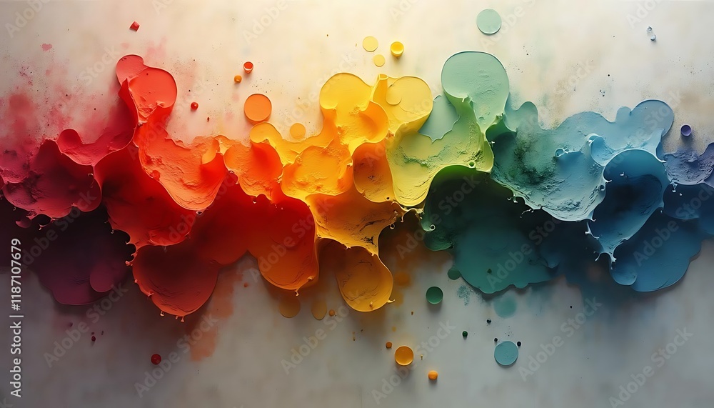 Poster liquid abstract colorful texture background ai generative