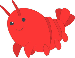 Red Shrimp cartoon