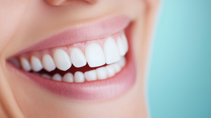 Obraz premium Advertising banner for dentistry: elderly people smiling confidently.