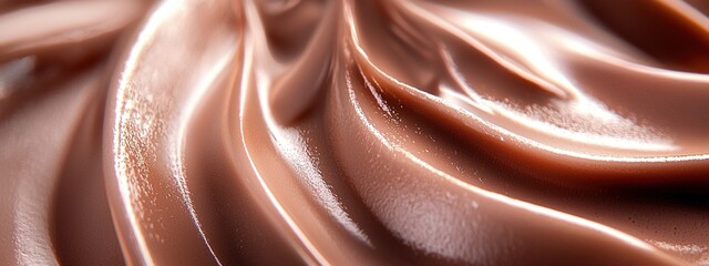 Futuristic mocha mousse spirals with soft neon glows in a captivating design