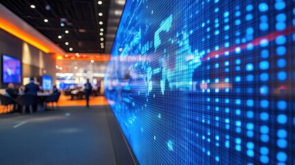 Obraz premium Global Network and Digital Technology: A Futuristic Vision of Connectivity