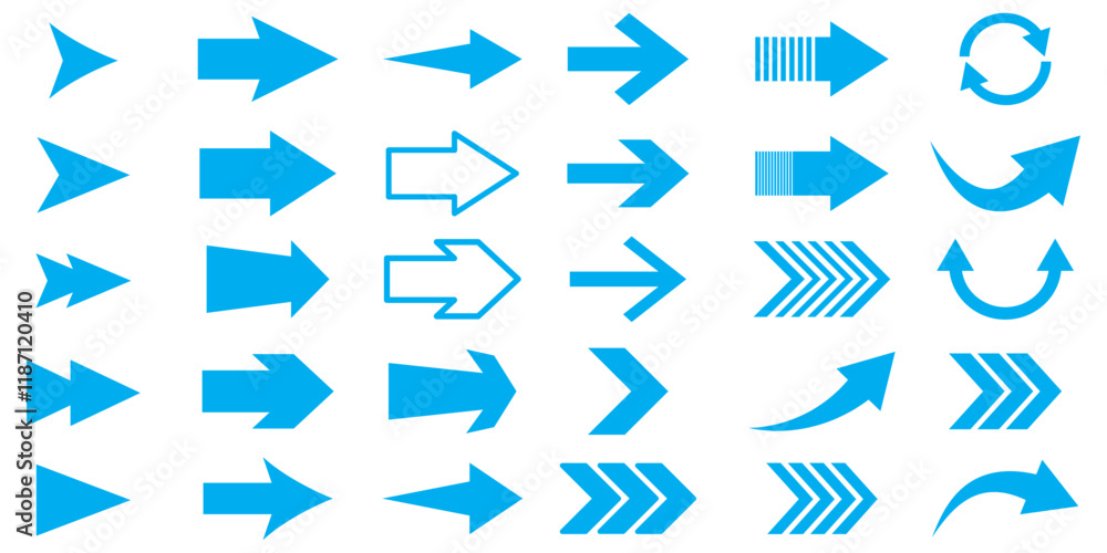 Poster arrow icon. mega set of vector arrows. arrows set. arrow icon collection. set different arrows or we