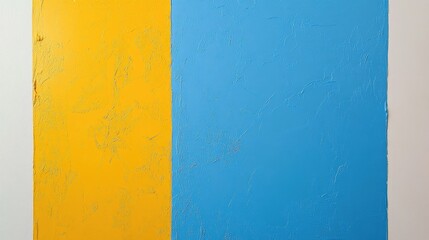 Textured Yellow Blue And White Wall Painting