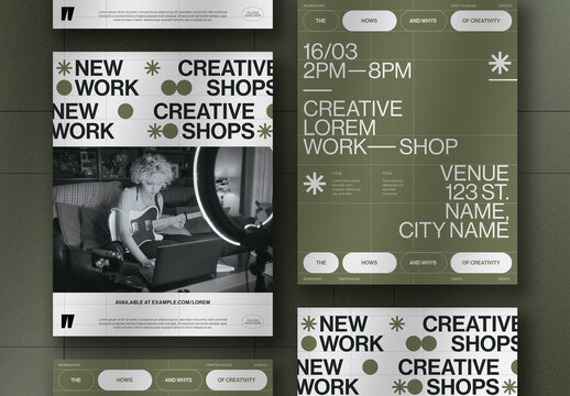 Modern & Minimal Workshop Poster