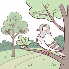 birds on tree