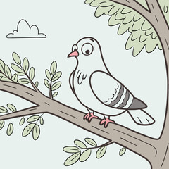 bird on branch