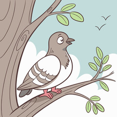 bird on branch