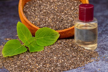 Chia plant and chia seeds and oil are a flowering plant from the mint family native to central and...