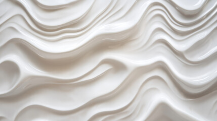 Fototapeta premium Rippled water patterns in white and subtle metallic tones