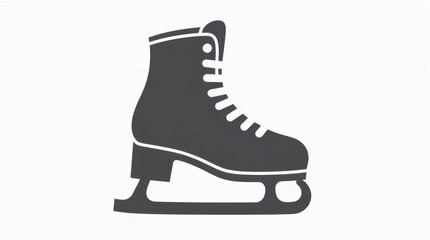 Ice Skates Icon with Sharp Blades