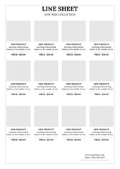 Line Sheet
