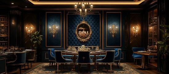 Opulent Dining Room: A Luxurious Interior Design