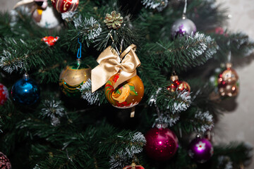 christmas tree and decorations