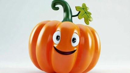Animated pumpkin smiles: playful expressions and cheerful twists