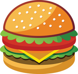 hamburger clipart art,  hamburger vector, hamburger vector illustration, hamburger vector images, hamburger vector icon ,  hamburger  illustration 