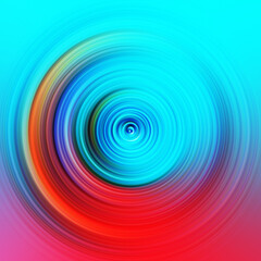 Colorful radial motion effect. Abstract rounded background. Color curves and sphere. Multi color gradient rings and circles wallpaper. Colored texture backdrop and banner.