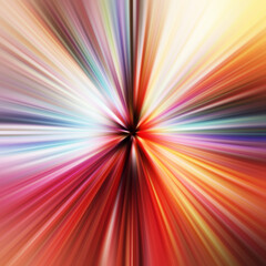 Colorful zoom motion effect. Abstract background. Color lines. Colored texture backdrop and banner. Multi color gradient pattern and textured wallpaper.