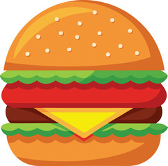 hamburger clipart art,  hamburger vector, hamburger vector illustration, hamburger vector images, hamburger vector icon ,  hamburger  illustration 
