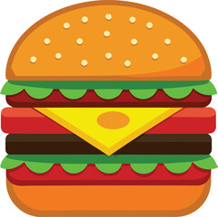 hamburger clipart art,  hamburger vector, hamburger vector illustration, hamburger vector images, hamburger vector icon ,  hamburger  illustration 