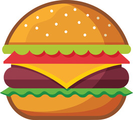 hamburger clipart art,  hamburger vector, hamburger vector illustration, hamburger vector images, hamburger vector icon ,  hamburger  illustration 
