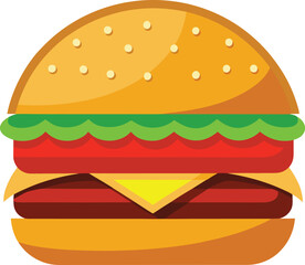 hamburger clipart art,  hamburger vector, hamburger vector illustration, hamburger vector images, hamburger vector icon ,  hamburger  illustration 