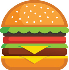 hamburger clipart art,  hamburger vector, hamburger vector illustration, hamburger vector images, hamburger vector icon ,  hamburger  illustration 