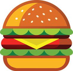 hamburger clipart art,  hamburger vector, hamburger vector illustration, hamburger vector images, hamburger vector icon ,  hamburger  illustration 