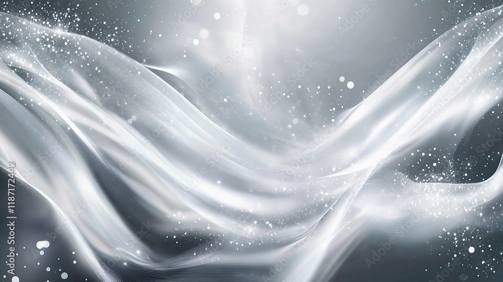 Poster elegant gray abstract smooth white particle background for design