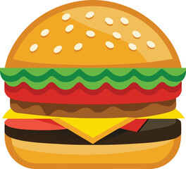hamburger clipart art,  hamburger vector, hamburger vector illustration, hamburger vector images, hamburger vector icon ,  hamburger  illustration 