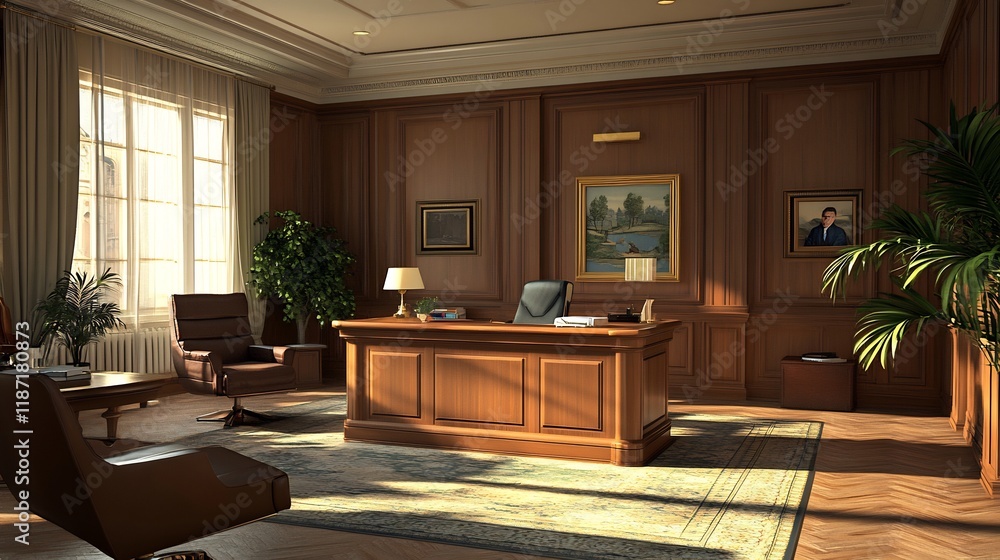 Poster Realistic rendering of negotiation technique showcasing conflict resolution strategic decisionmaking
