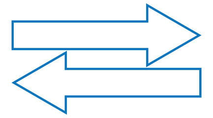 Obraz premium Set of long arrow vector, icon. red horizontal double side arrow. Straight long arrow vector icon set. Long arrows left and right in flat style. Long arrow