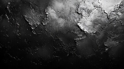 Dark gray textured background with rough, cracked surface.