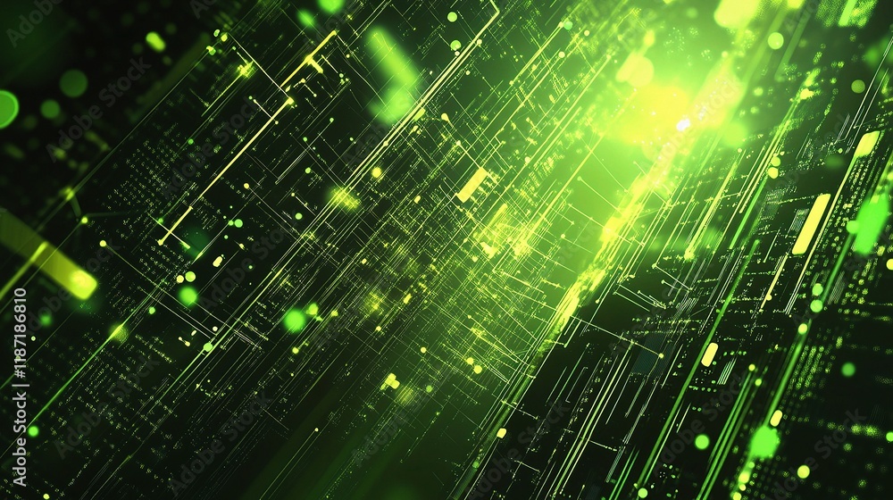 Poster abstract technology background with lines and communication vectors