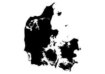 Denmark Vector Map