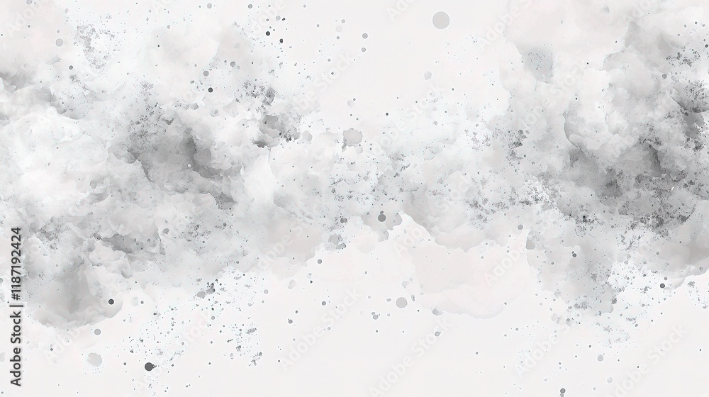 Poster seamless gray and white abstract particle flow design background