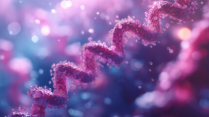 Vibrant abstract art of molecular structures for presentations