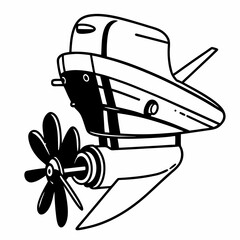 Fototapeta premium boat on the beach