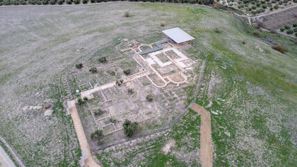 The archaeological site of the Roman Villa of Brunel located near Jaen, Spain