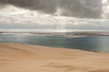 paysage de la dune du pilat parapente