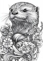 Sea Otters Coloring Pages