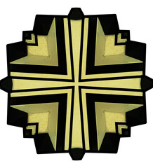 3D Cross Ceiling and tile decor