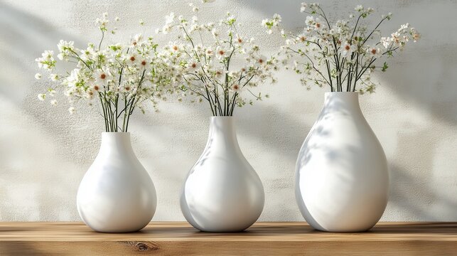 Artistic modern vase styles highlighting flower arrangements with sleek aesthetics on a contemporary vase display