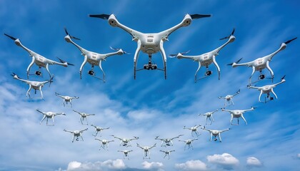 Firefly group showcases new drone formation in the sky, demonstrating advanced mass monitoring technology for various applications