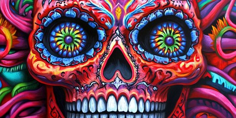 Naklejka premium Mexican cultural art