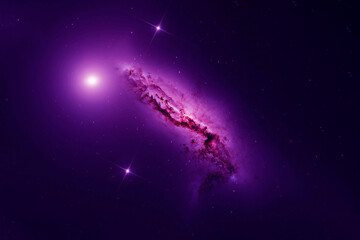 Beautiful spiral galaxy. Elements of this image furnished by NASA