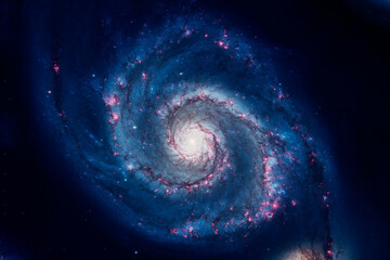 Beautiful spiral galaxy. Elements of this image furnished by NASA